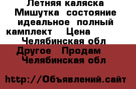 Летняя каляска Мишутка, состояние идеальное, полный камплект. › Цена ­ 1 500 - Челябинская обл. Другое » Продам   . Челябинская обл.